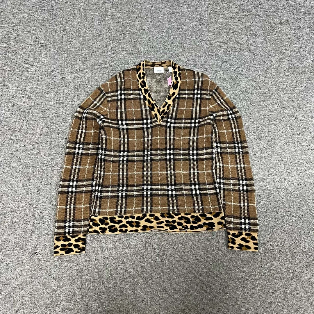 99新 BURBERRY/博柏利 Burberry 格纹针织毛衣