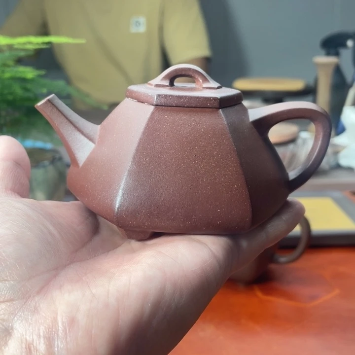 茶壶紫砂六方子冶，手磨料（四号井底槽清）