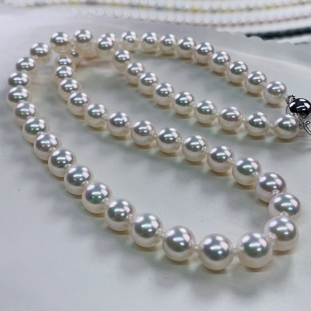 项链未镶嵌海水珍珠7.5-8