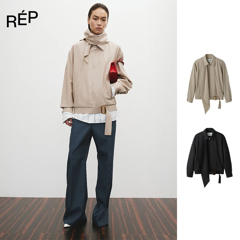 REP-RECTO设计师品牌领带细节哈灵顿夹克 25SS早春穿搭