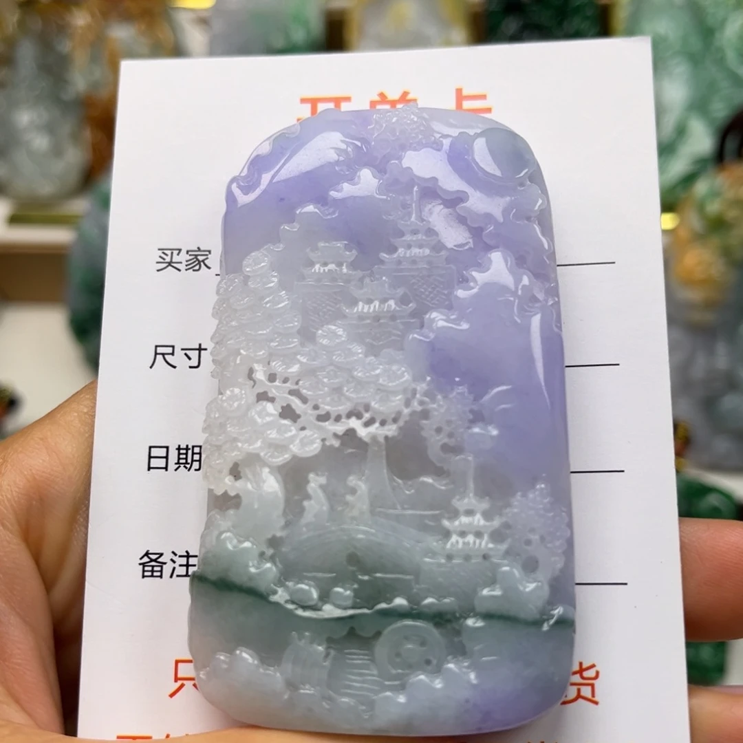 翡翠未镶嵌颈饰吊坠