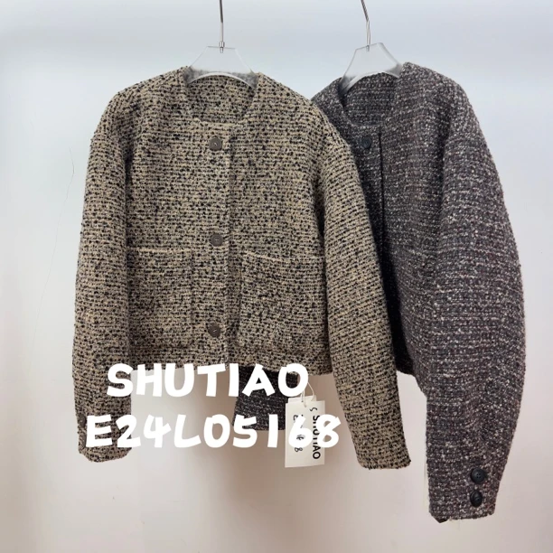 【SHUTIAO】2024秋冬：新款小众设计款外套E24L05168