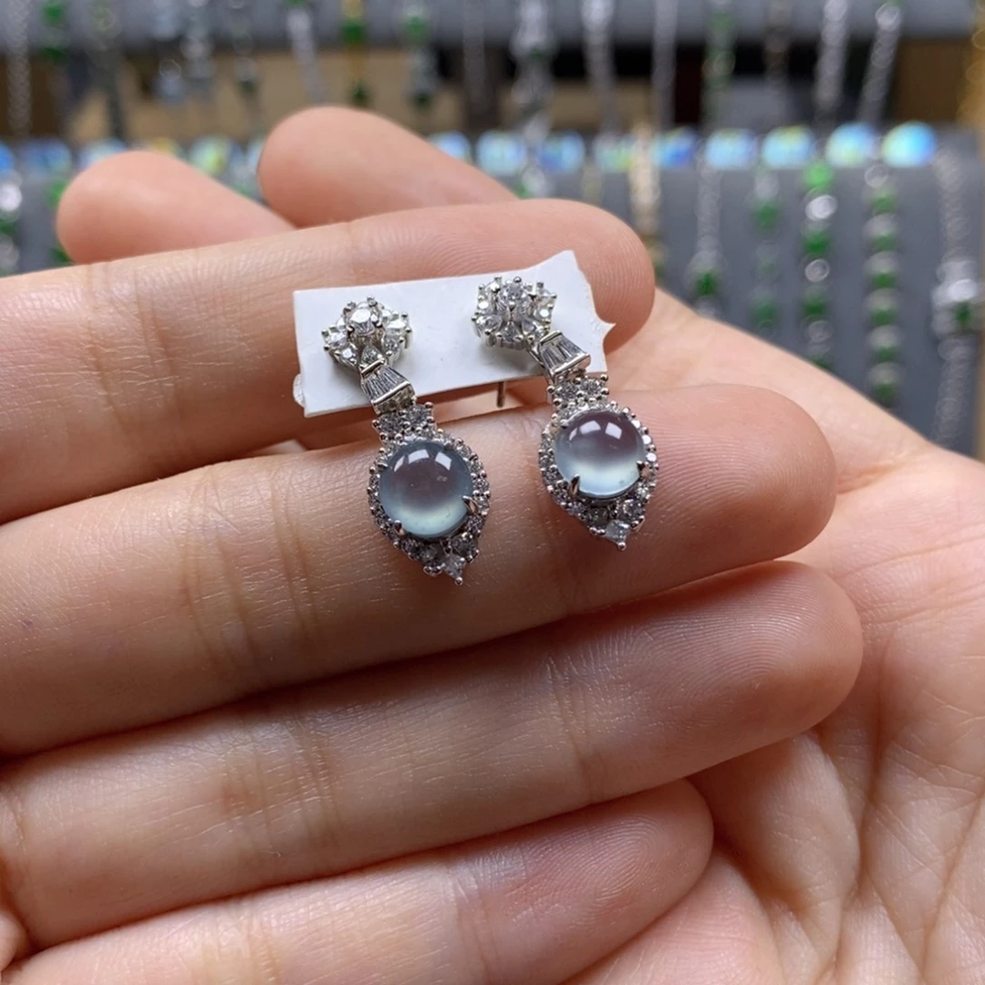 颈饰银S925镶嵌翡翠生****.6.5mm