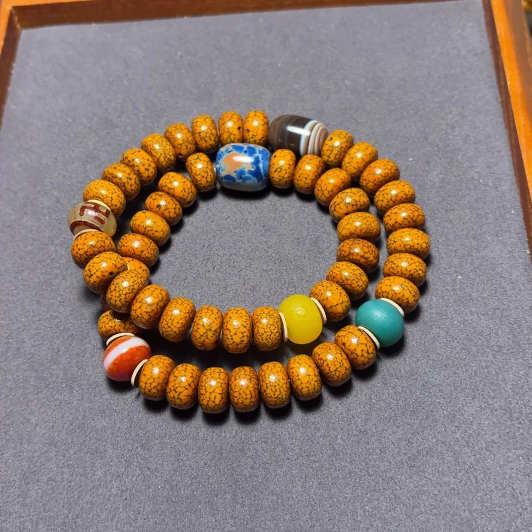 星月菩提吊坠老星月双圈12mm