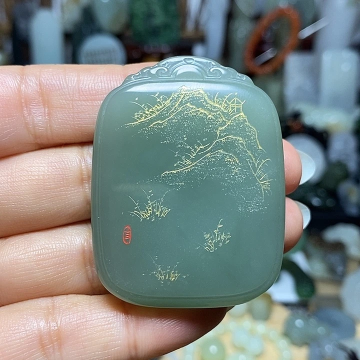 和田玉未镶嵌颈饰