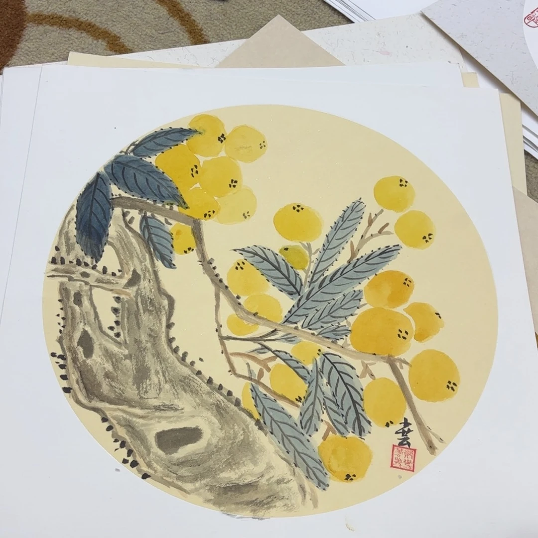 国画38-38卡纸作品艺