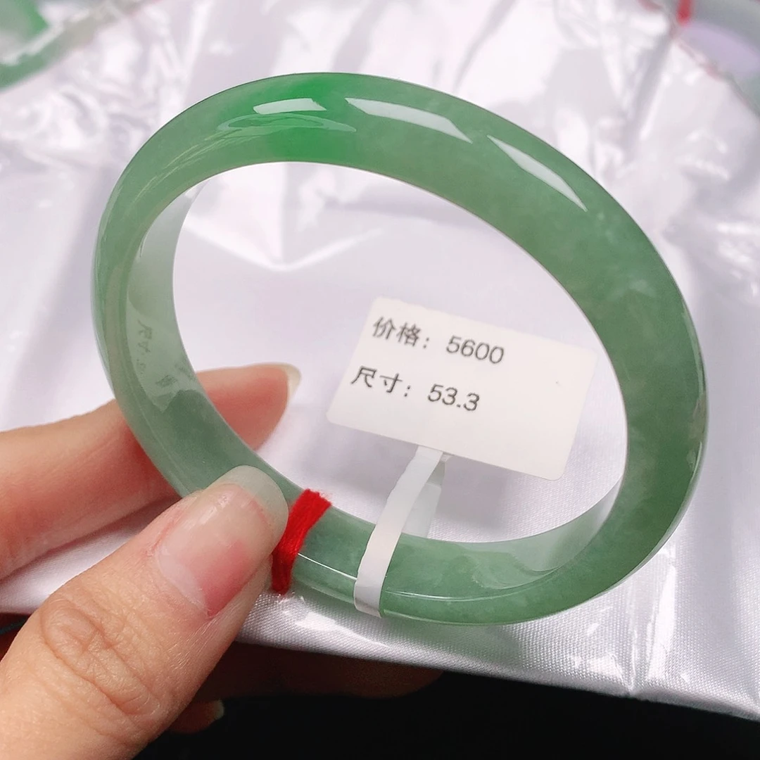 翡翠手镯（贵妃镯）未镶嵌天然翡翠手镯54