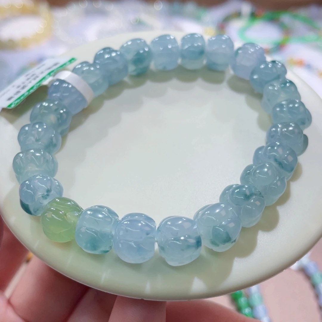 未镶嵌手链翡翠特色莲花卡10