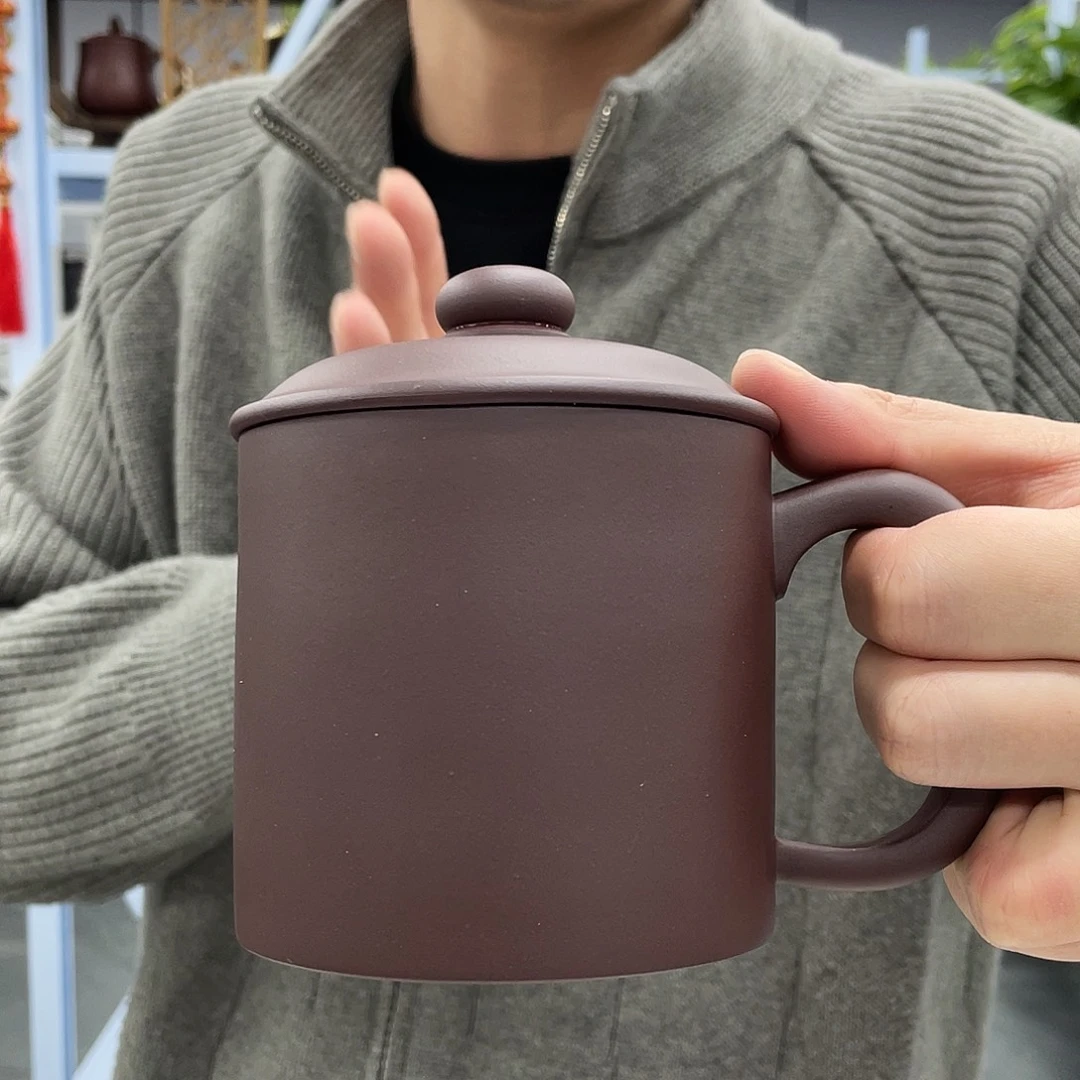 紫砂茶杯紫砂石红