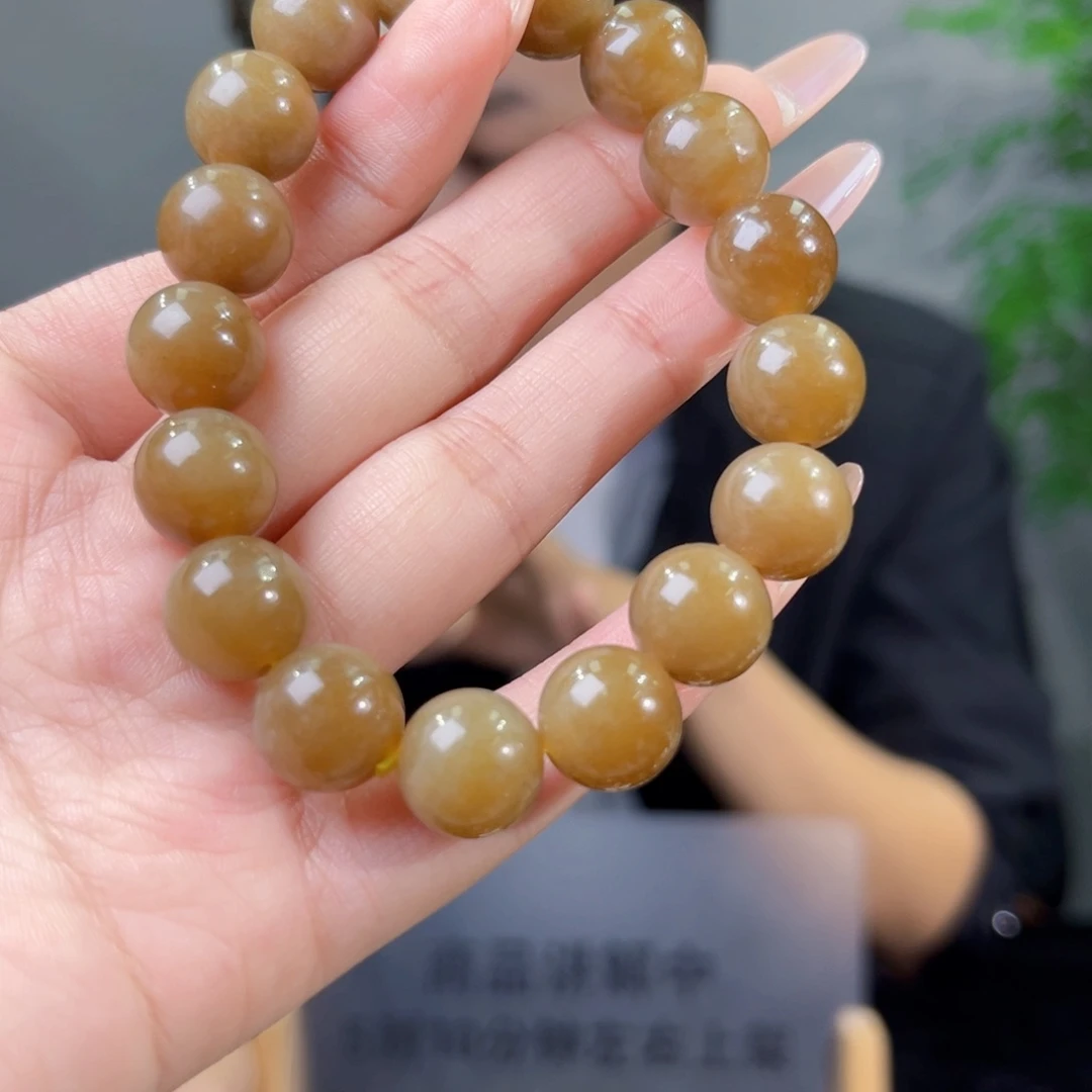 和田玉未镶嵌手链纯天然和田玉新疆且末金山糖卡12