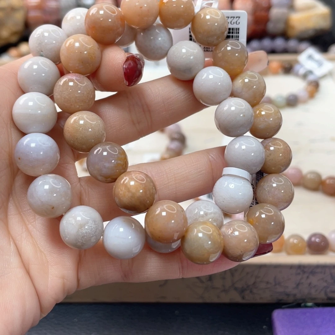 硅化珊瑚（珊瑚玉）手链未镶嵌南***少512