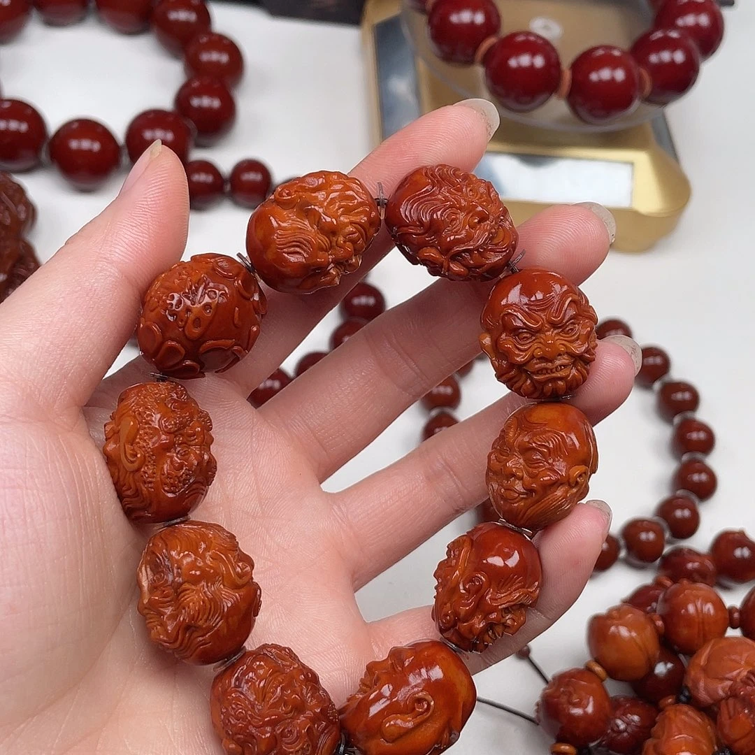 A***e橄榄核吊坠十八罗汉