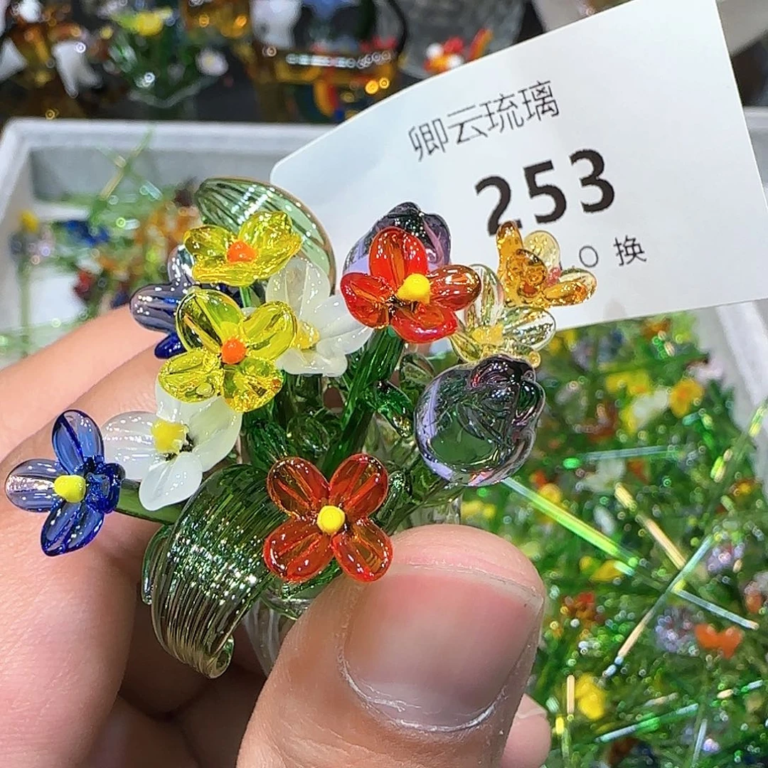 琉璃手工艺品253插花