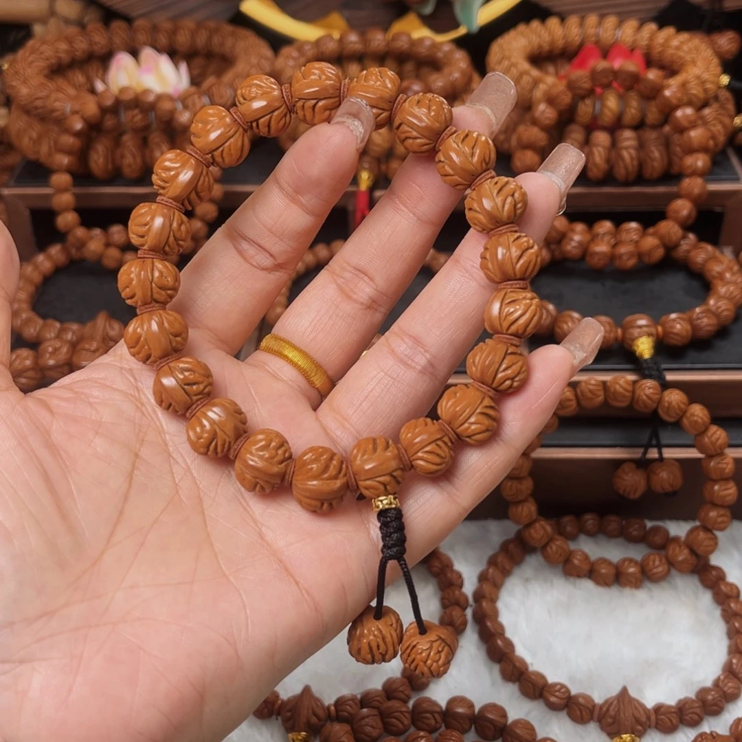 桃核手串14精品小金豆