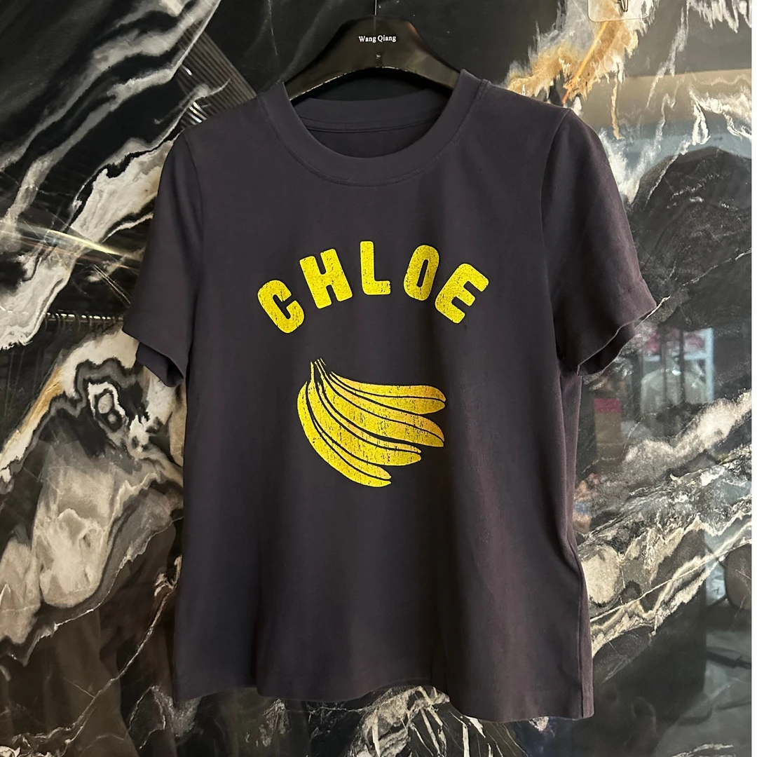 香蕉T恤潮品做旧时尚推荐款百搭打底2025春夏新款