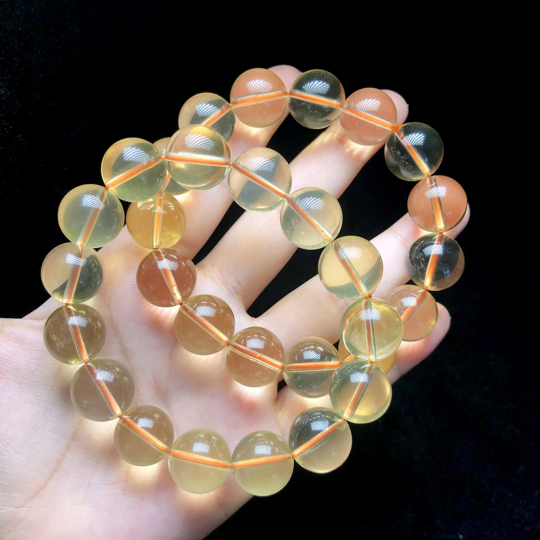 【云上好物】黄水晶手串-多样性发其一-约15mm-DS86360-25（JG）