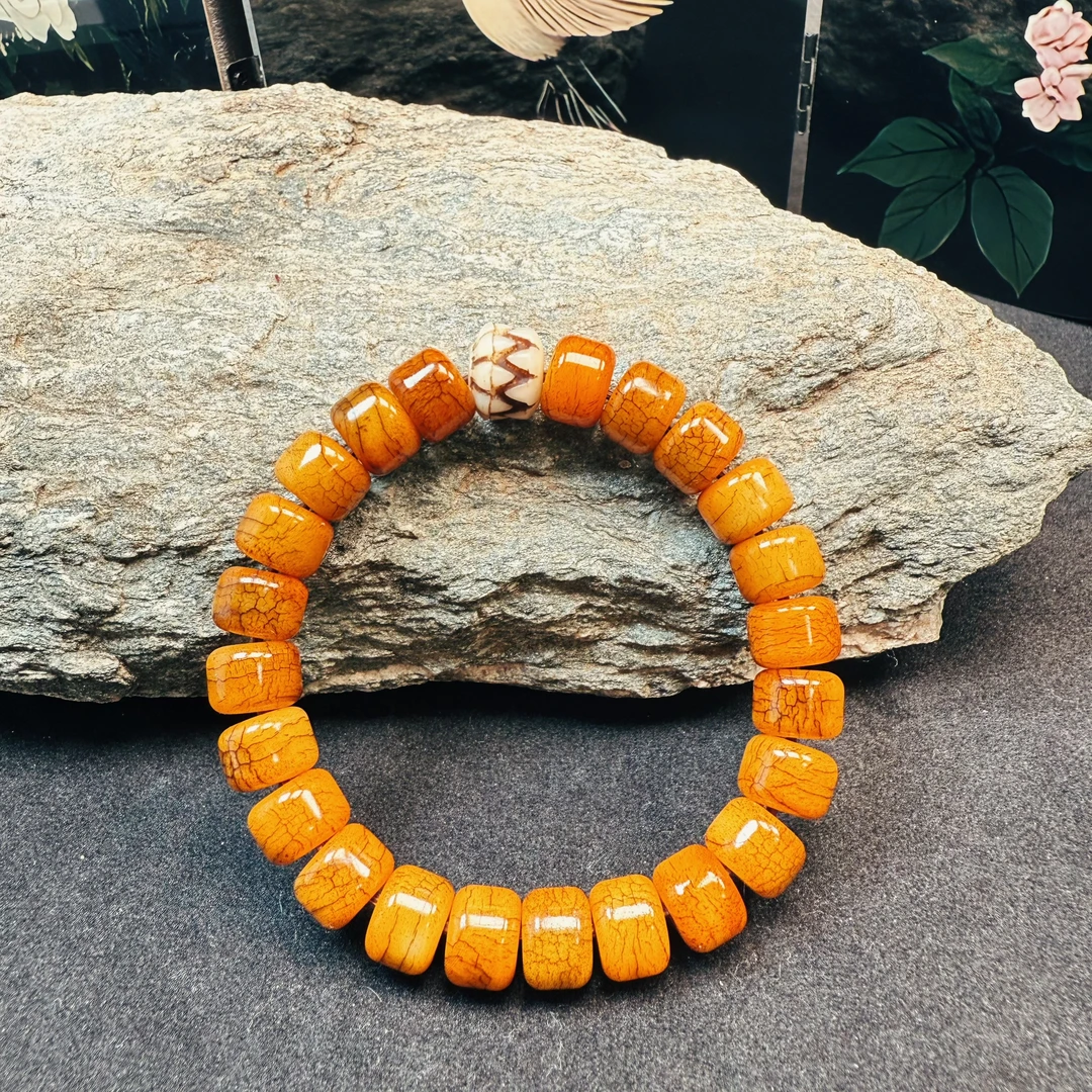 非金属珐琅手链 东北骨制品吞噬