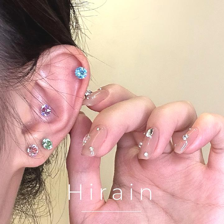 钛钢耳饰 Hirain超闪6mm(拍一对发俩对)耳钉爆闪耳骨