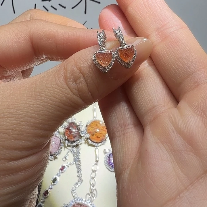 戒指银S925镶嵌水晶