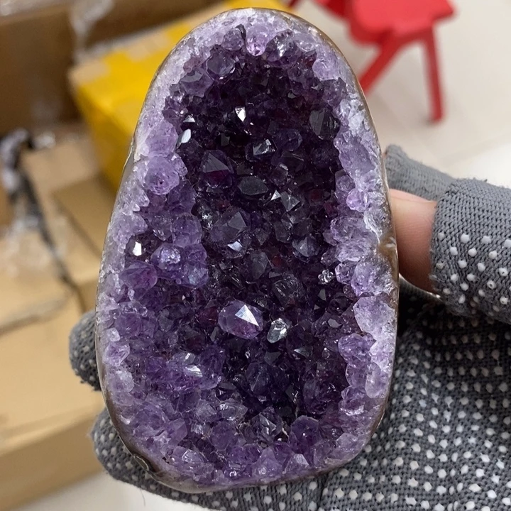 紫晶珠宝半成品未镶嵌