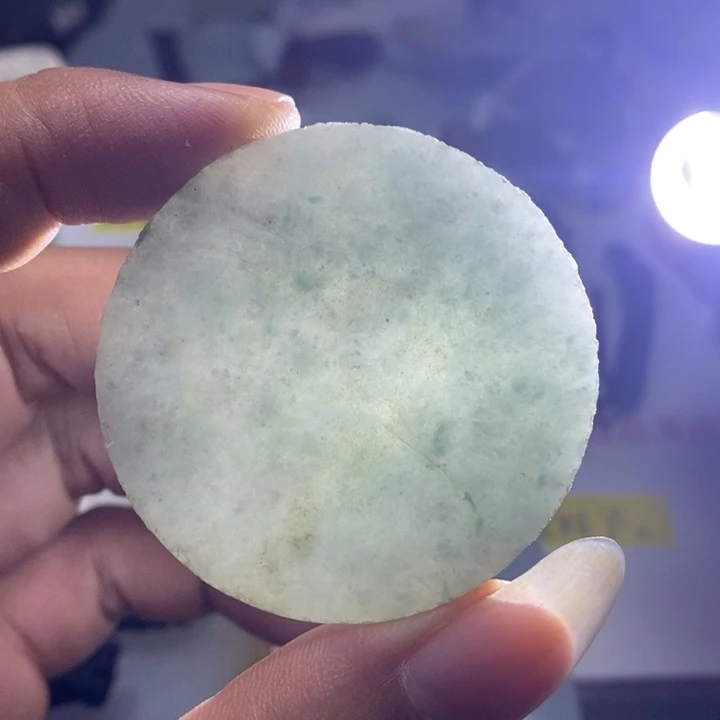 定制翡翠未镶嵌包工一个山鬼花钱