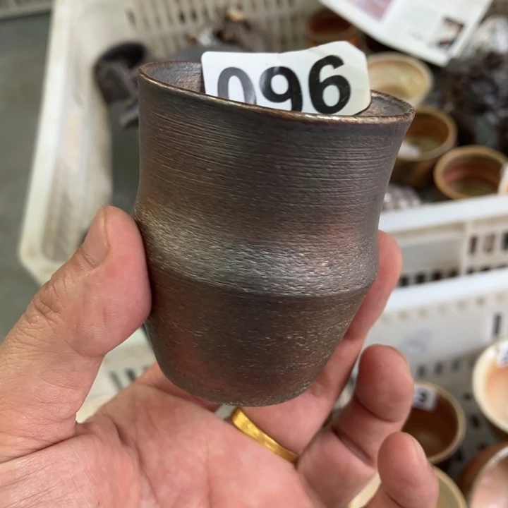 柴烧茶具茶杯大放漏