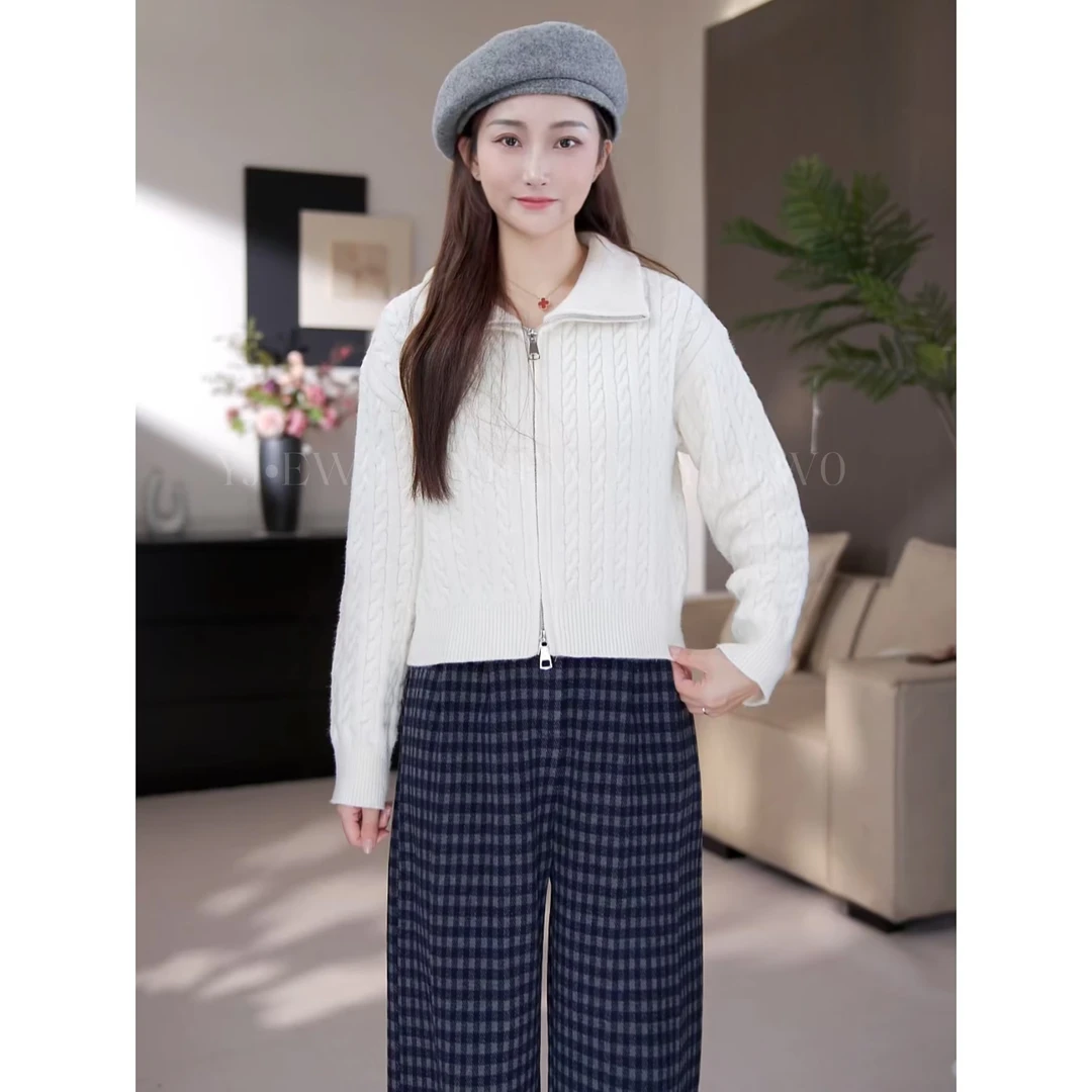 （周周小个子）春季新款针织直筒宽松百搭休闲洋气毛衣-YJ1126