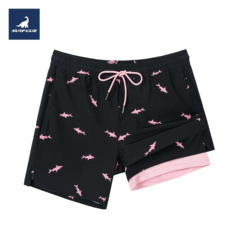 surfcuz泳裤男款速干沙滩裤男大码温泉游泳裤欧若风度假短裤