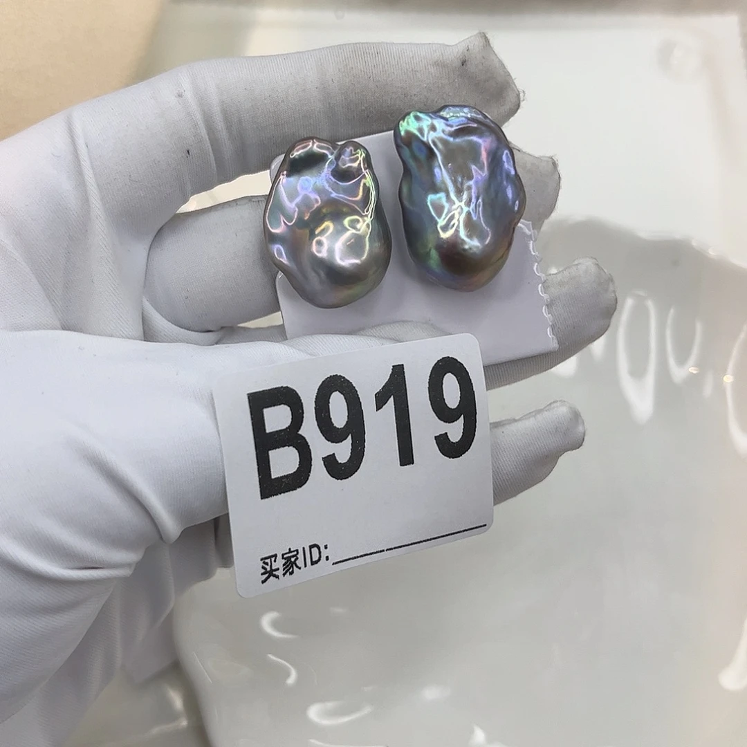 银S925镶嵌耳饰淡水珍珠