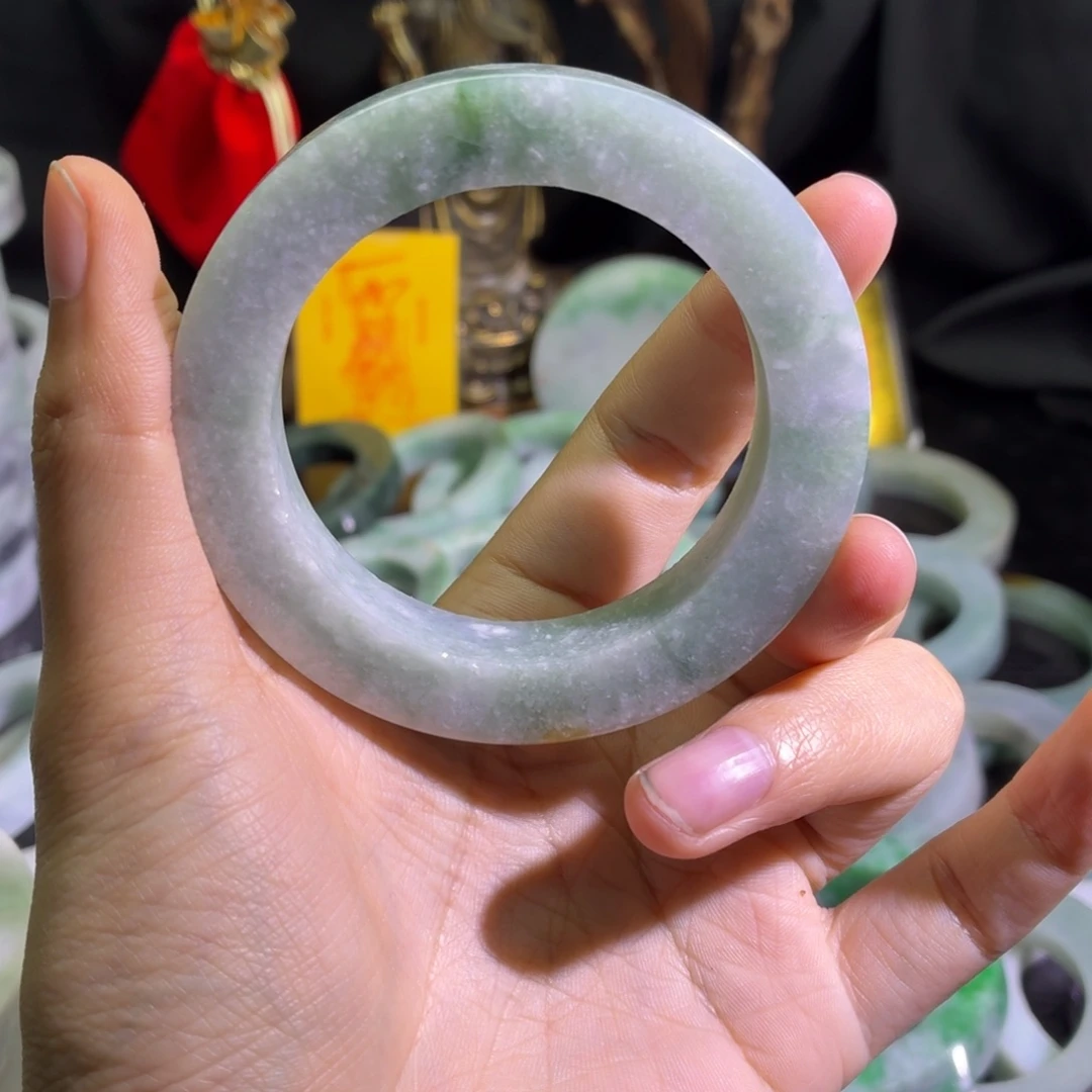 定制翡翠未镶嵌天然翡翠A货毛胚手镯定制