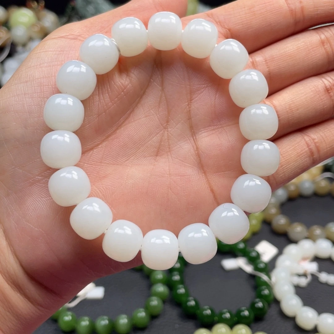 和田玉未镶嵌手链