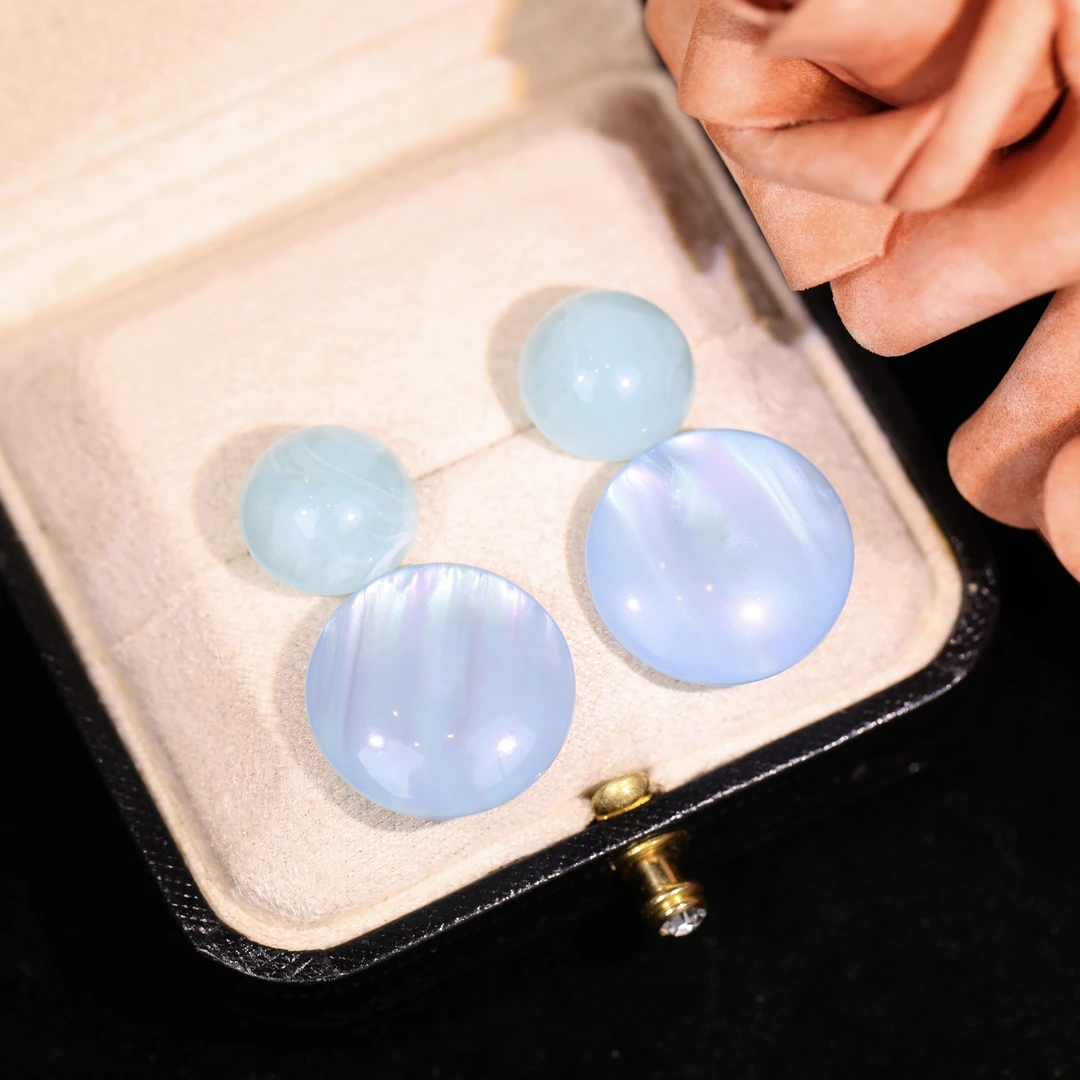 铜合金耳饰 【海湖】轻奢时尚气质百搭高级小众设计感耳饰RH0996