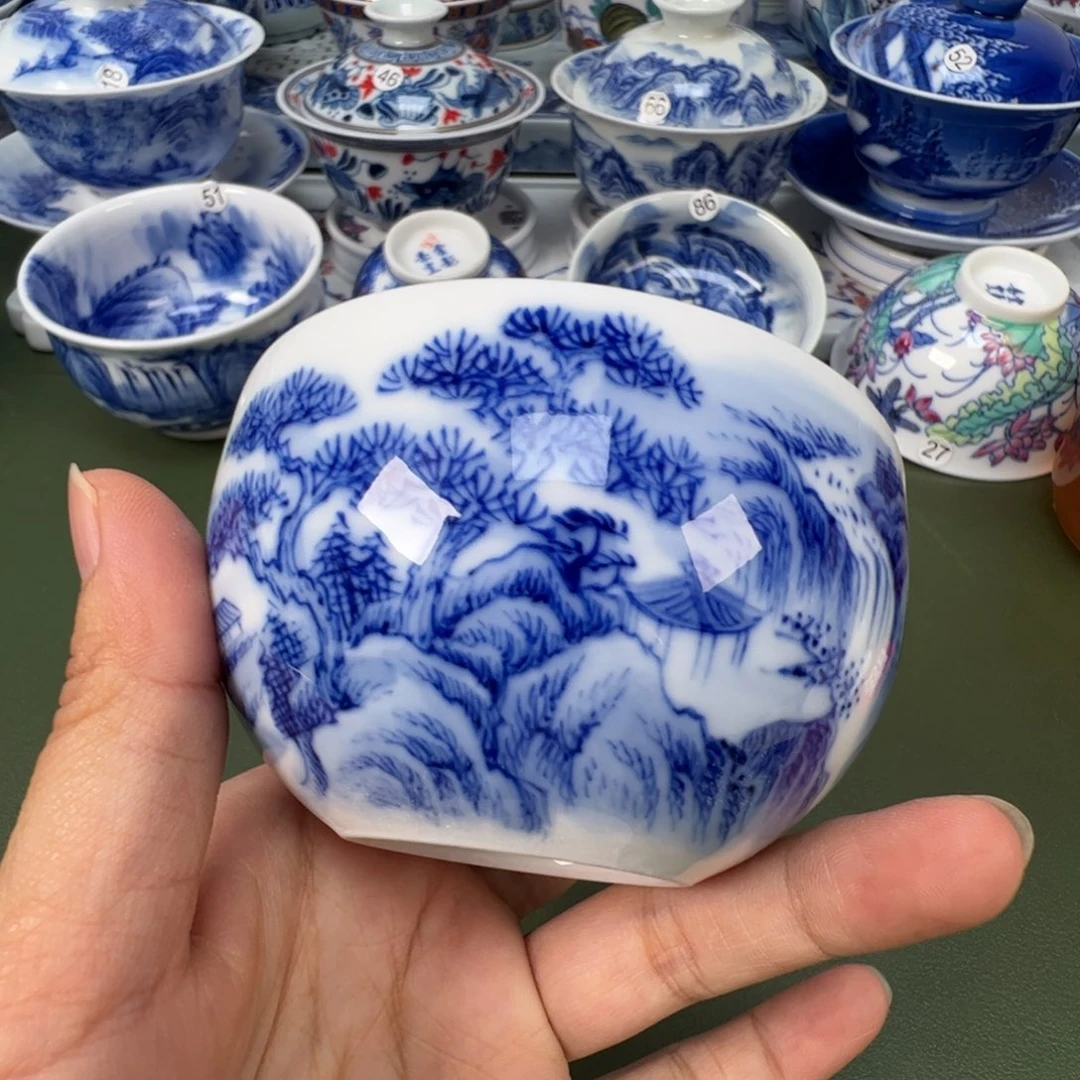 陶瓷景德镇纯手工纯手绘茶具木木91