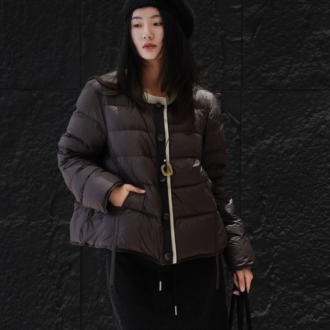 YOYO Y412 羊毛极简羽绒服女冬季保暖加厚