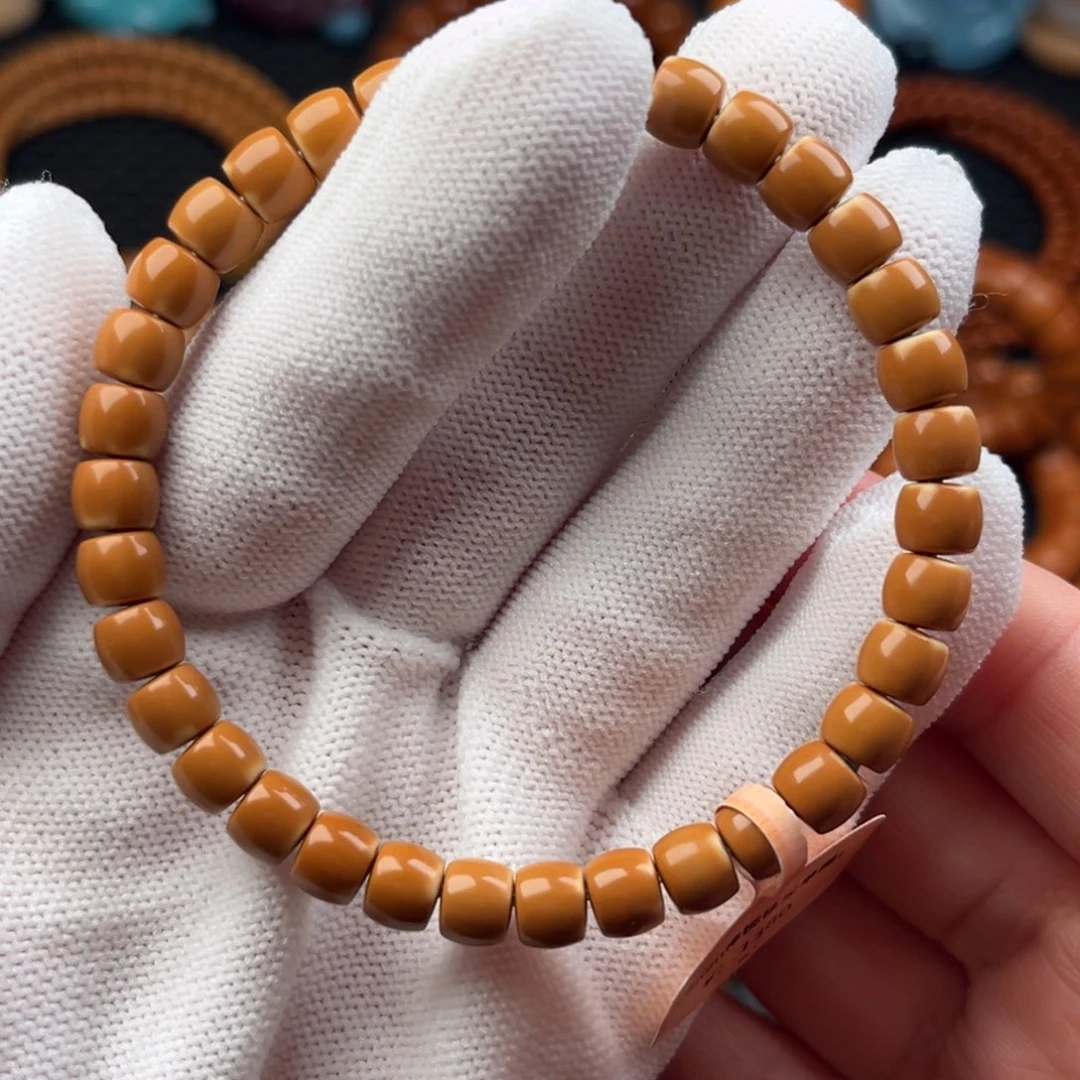 吊坠橄榄核6.8mm橄榄核尖直切单圈