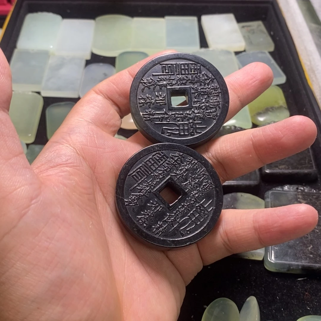 蛇纹石玉合金颈饰