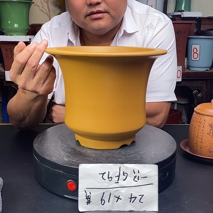 紫砂花盆货号一只GF92