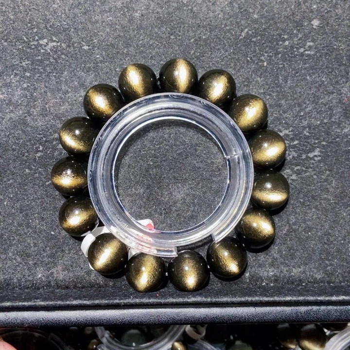 黑曜岩手串未镶嵌