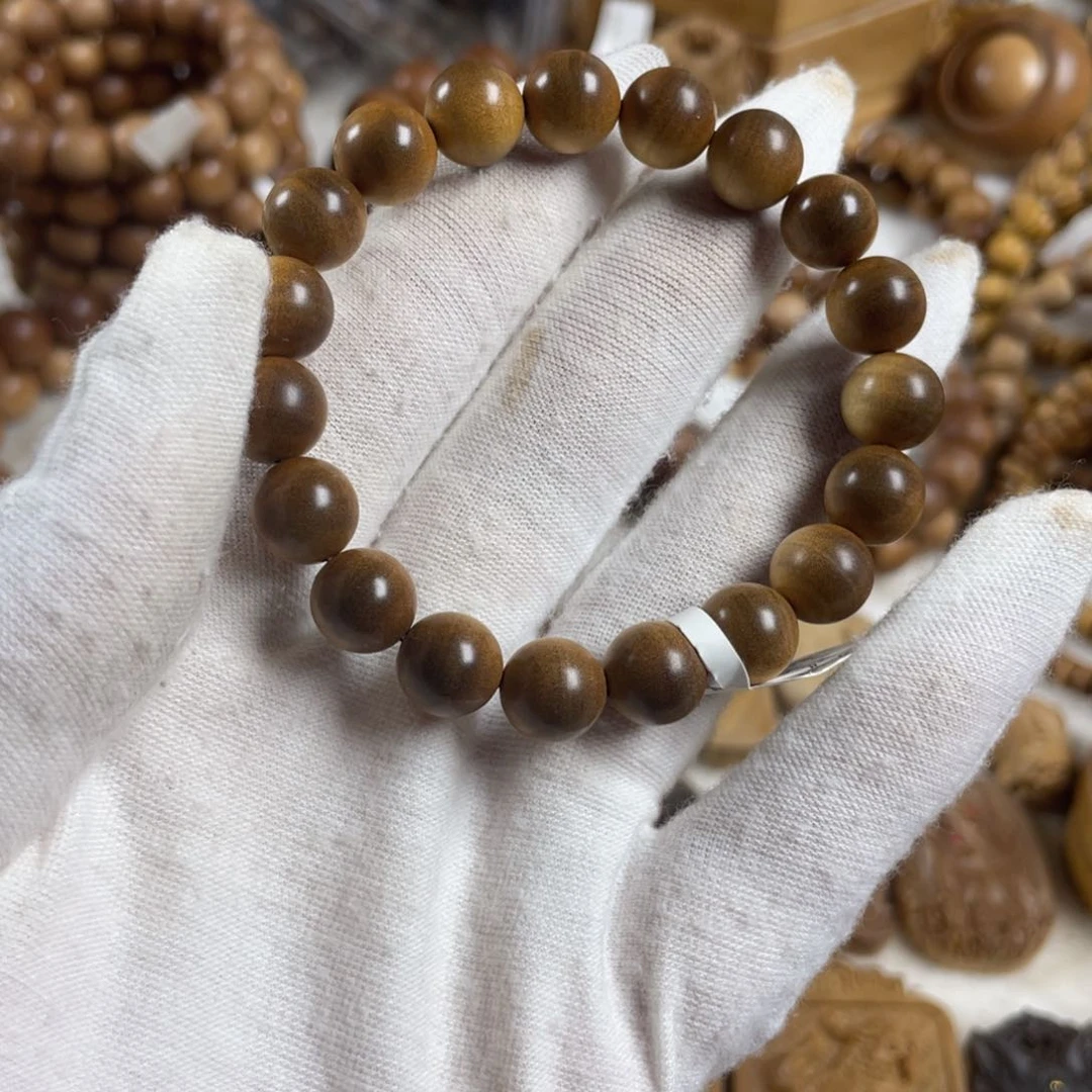 檀香木手串/手链/老山檀香1.0横纹沉水