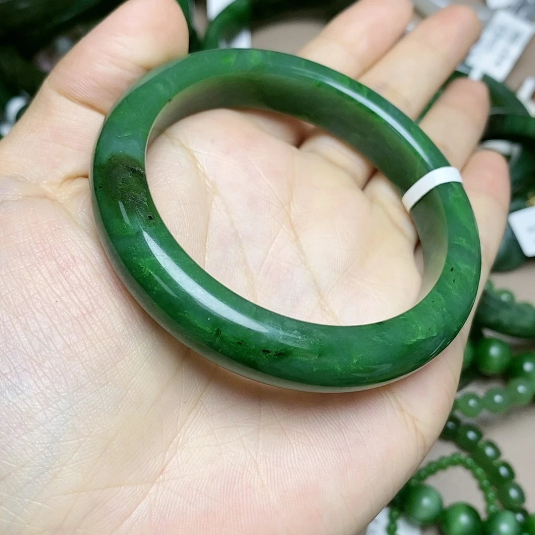 和田玉（碧玉）手镯未镶嵌56
