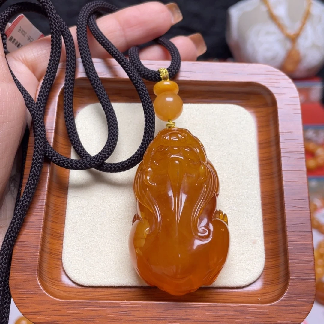 蜜蜡未镶嵌颈饰项链