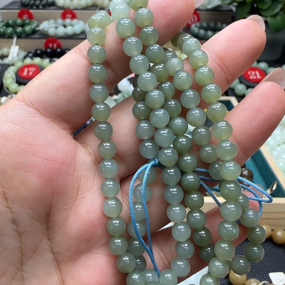 和田玉未镶嵌手链6