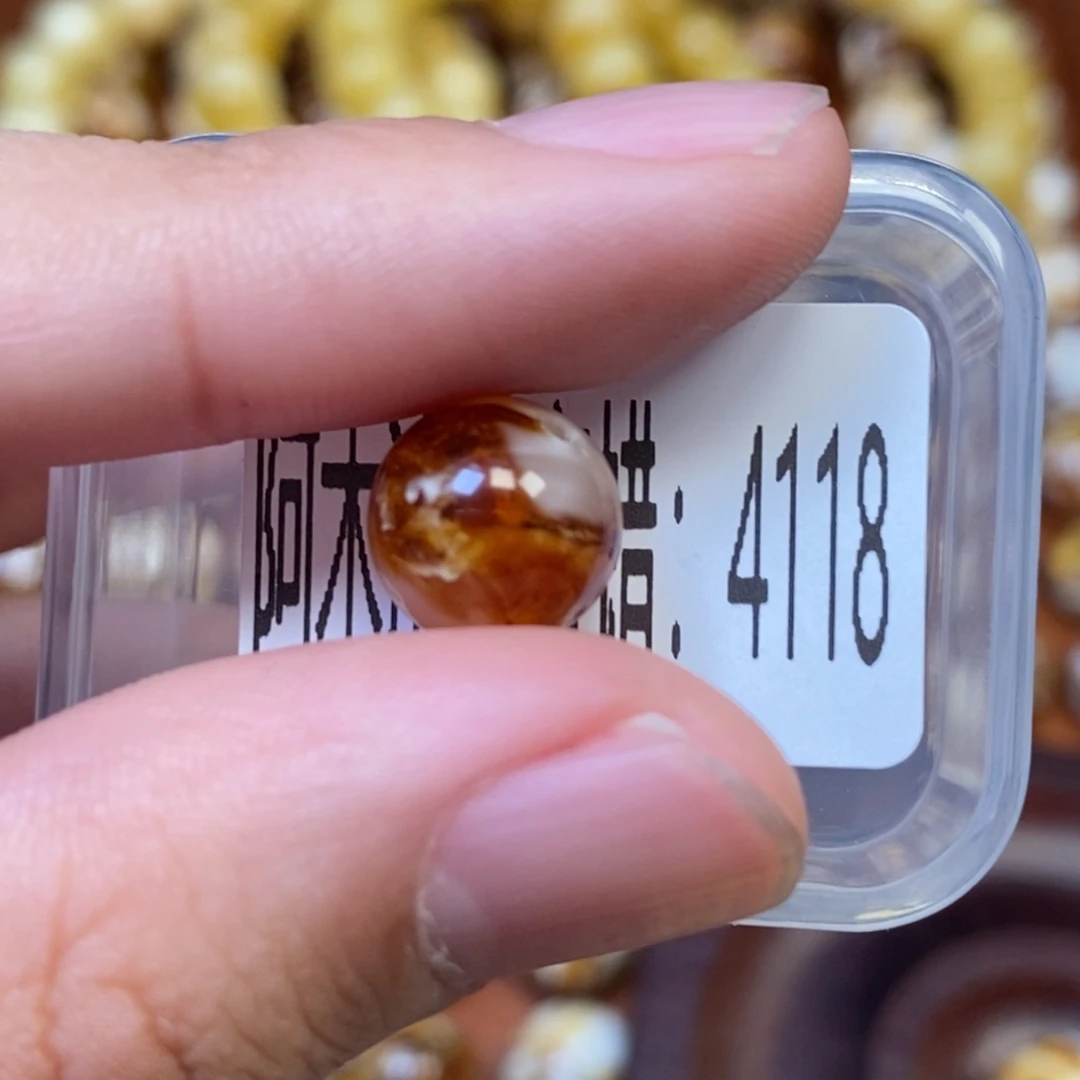 把件猴头核桃沁色圆珠老型4118