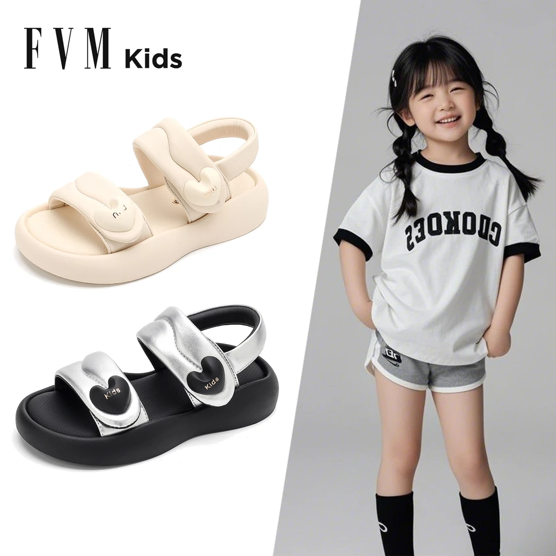 FVM女童鞋子儿童公主凉鞋2025夏季夏款新款女孩宝宝大童沙滩软底