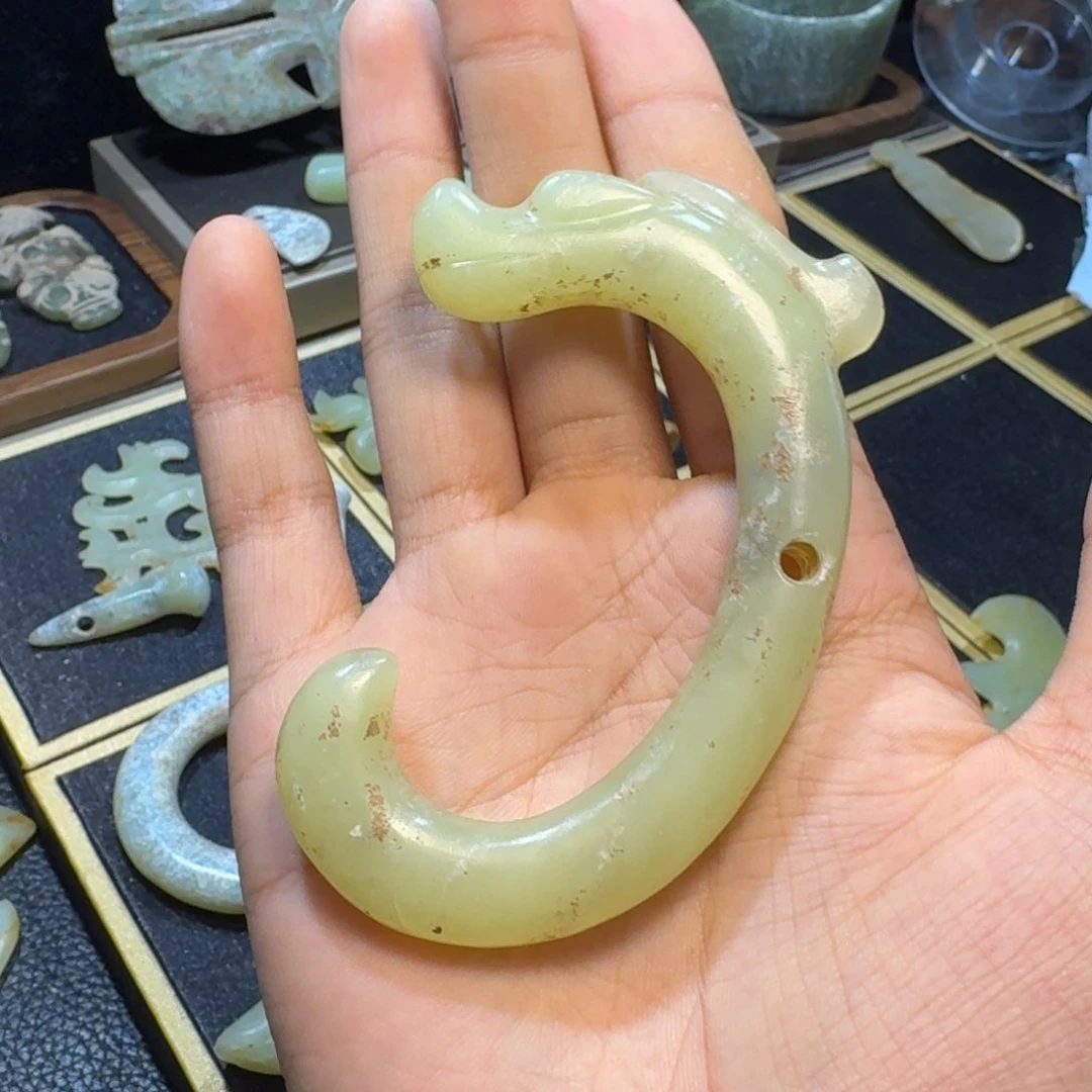 风***起玉玉摆件c龙器形件