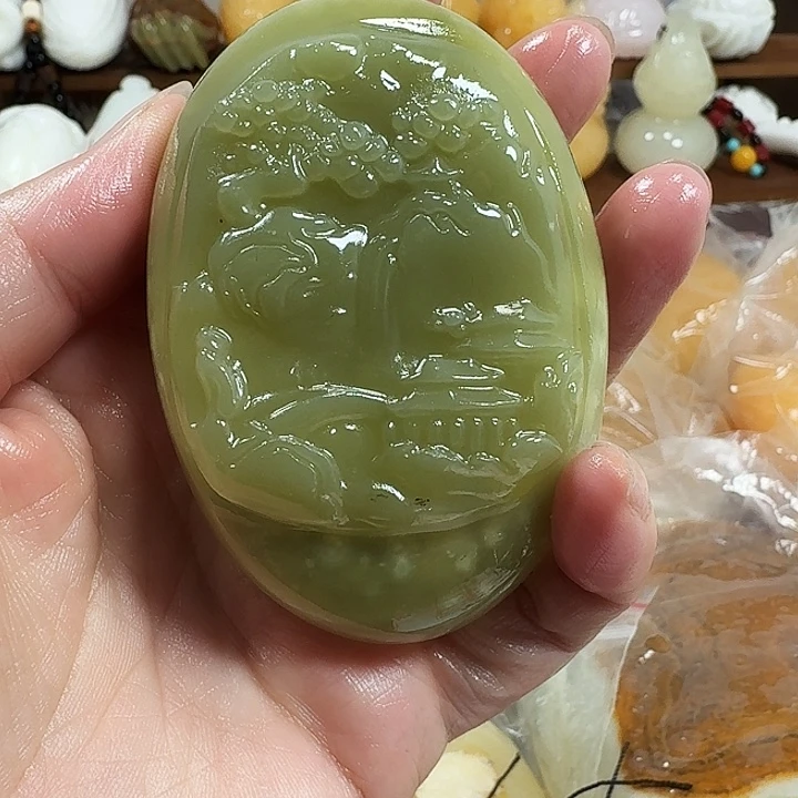 妮***妮砖雕石头手把件不退不换