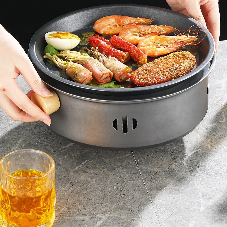 户外烧烤炉家庭烤肉炉原型日式庭院露营围炉煮茶便携式全套烧烤炉