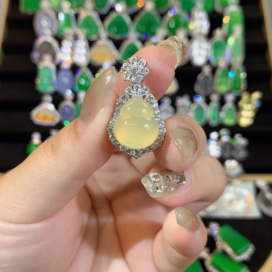 玛瑙/玉髓银S925镶嵌颈饰