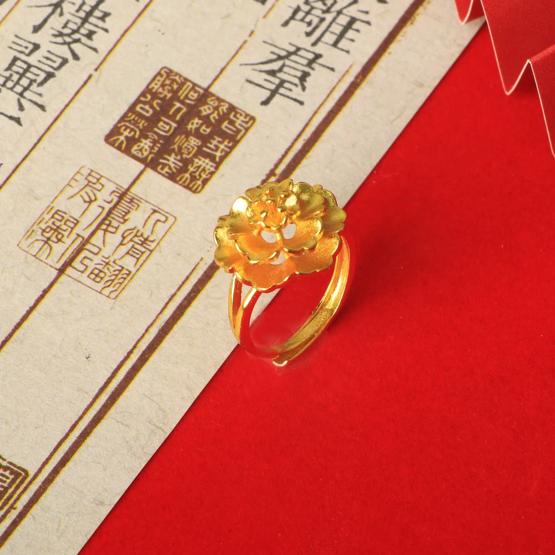 【金瑶专属】CSJZ001精美时尚牡丹花戒指