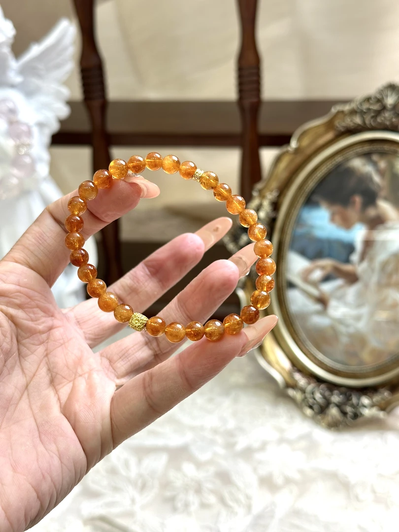 天然黄水晶手串 均微瑕多样性发其一 H16